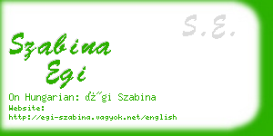 szabina egi business card